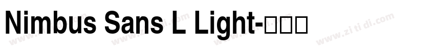 Nimbus Sans L Light字体转换